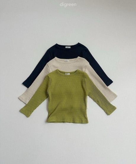 【digreen】Bella Ribbed Tee
