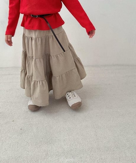 【digreen】Check Cancan Skirt