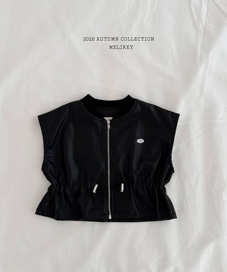 【melikey】String Leather Vest