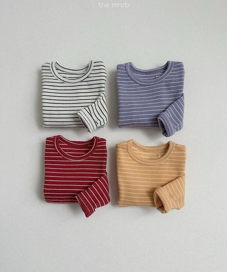 【minirobe】Round ST Long Sleeve Tee
