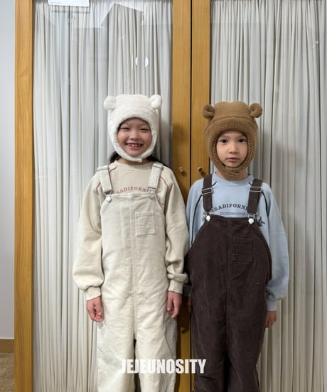【jejeunosity】corduroy berry loom overall