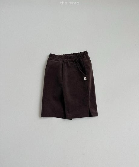 【minirobe】Corduroy Capri Pants