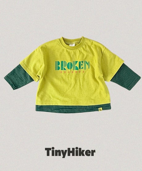 【tiny hiker】Record Layered Long Sleeve Tee