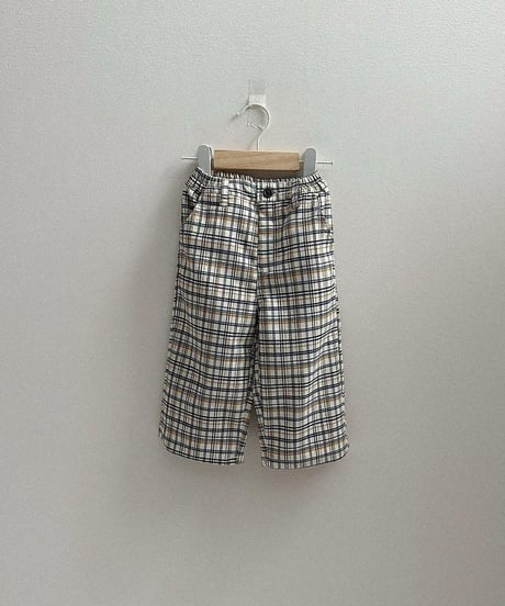 【minirobe】Adele Check Pants