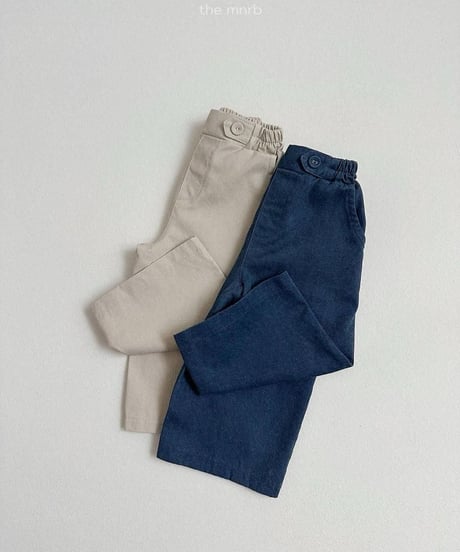 【minirobe】Dyed Twill Pants