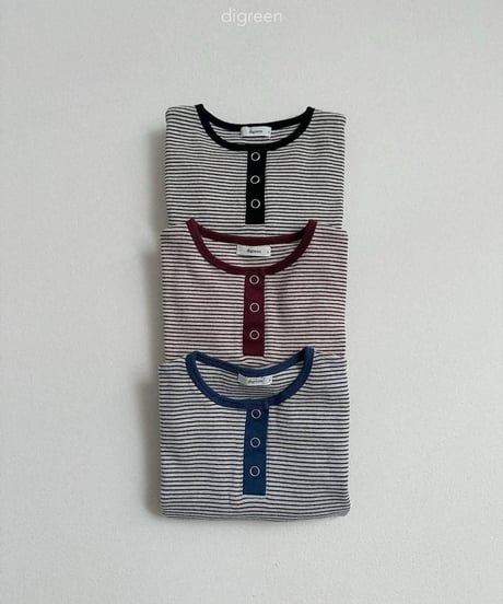 【digreen】Henry Neck Alle Tee