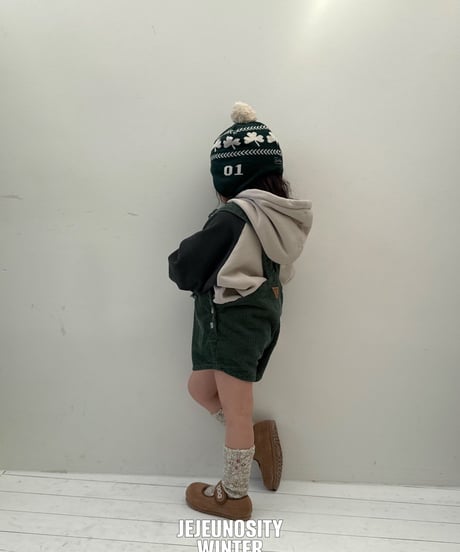 【jejeunosity】25W golden belly flower overalls