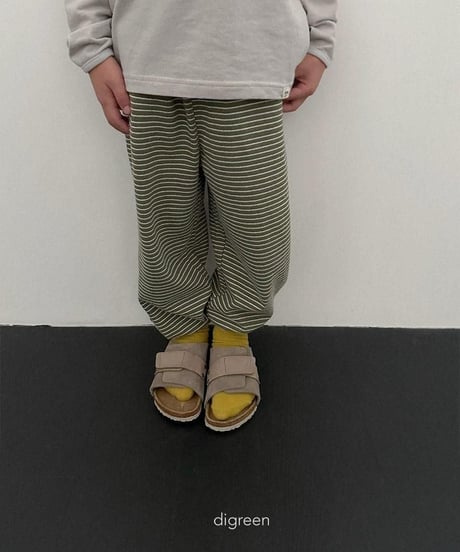【digreen】J Stripe Jogger Pants