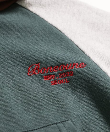 【BONEOUNE】Tricolor Hood Top