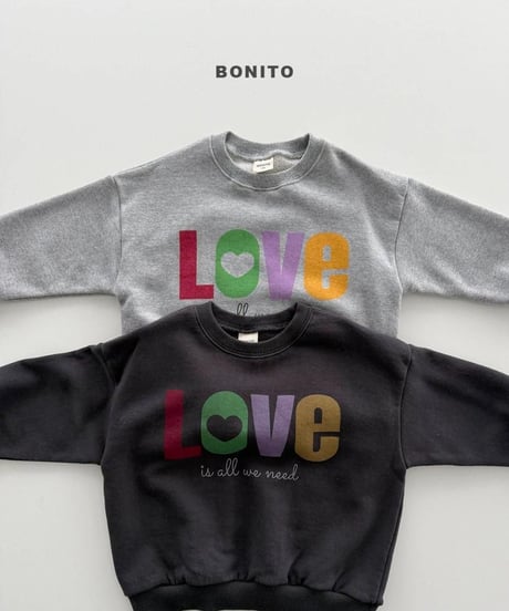 【bonito】Love Sweatshirt