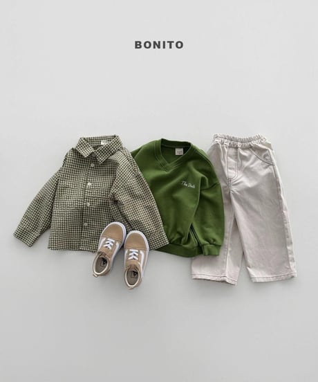 【bonito】Stitch Cotton Pants