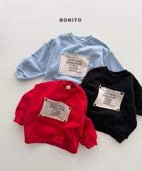 【bonito】Remember Button Sweatshirt
