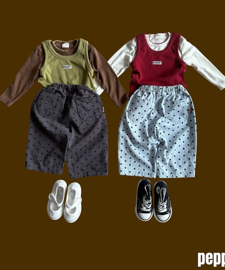 【pepper】dot pants