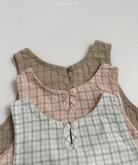 【atomeme】Hay Check Dress