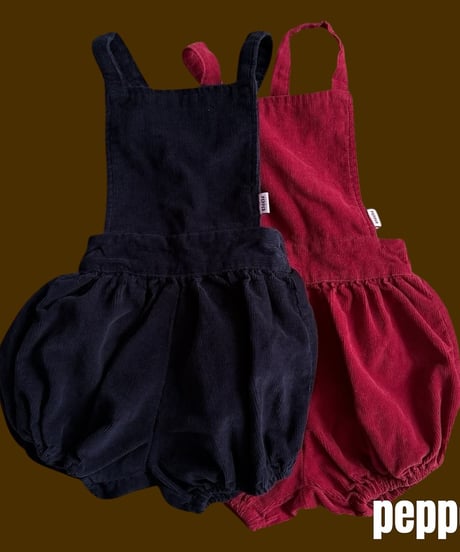 【pepper】corduroy short overall
