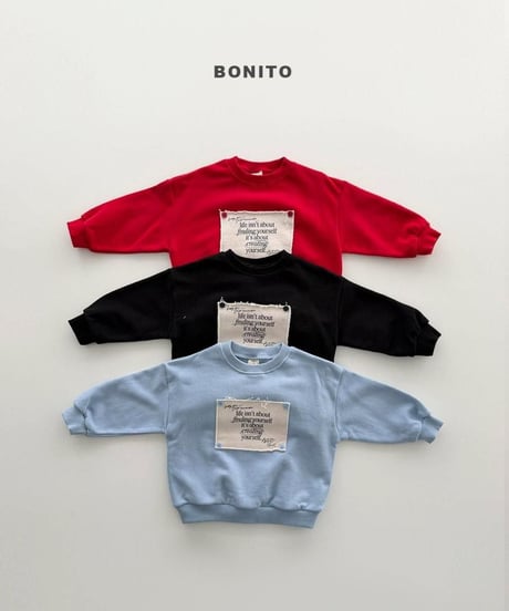 【bonito】Remember Button Sweatshirt