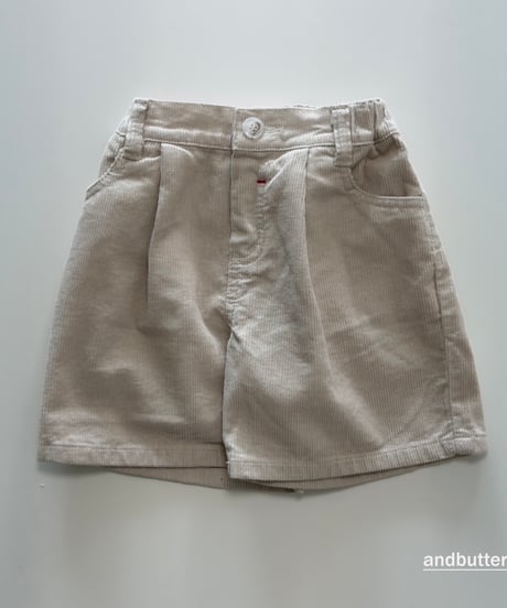 【andbutter】Heart Corduroy Shorts