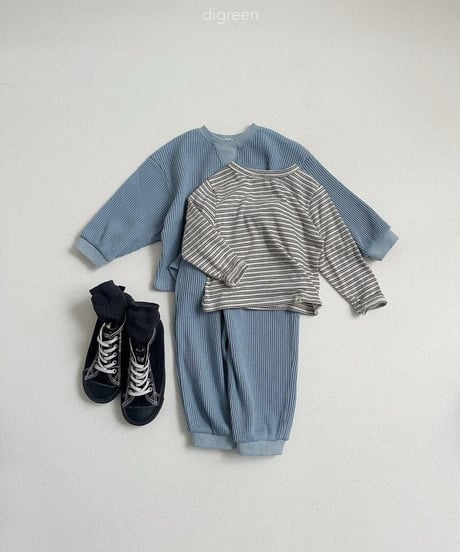 【digreen】Flat Waffle Sweatshirt