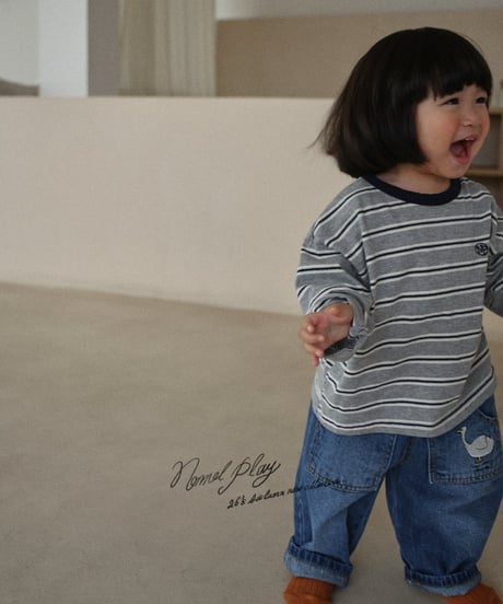 【normalplay】pocket denim pants