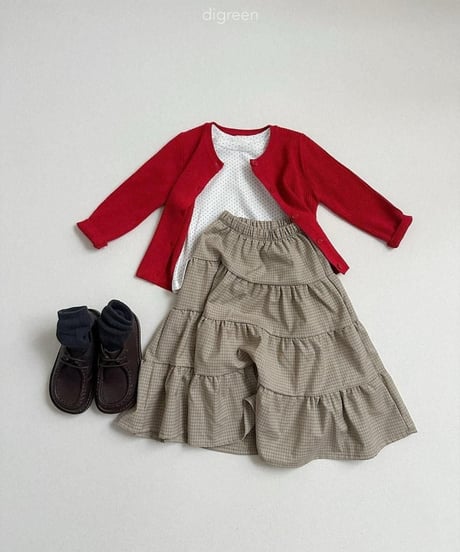 【digreen】Check Cancan Skirt