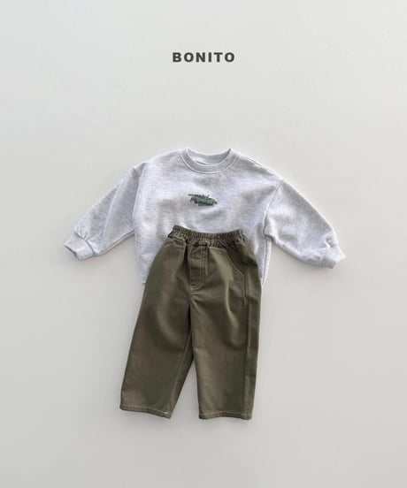 【bonito】Stitch Cotton Pants