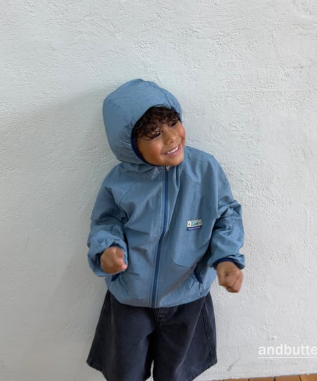 【andbutter】Stripe Windbreaker