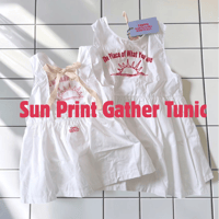 Sun Print Gather Tunic