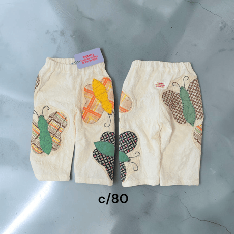 Vintage quilt appliqué pants