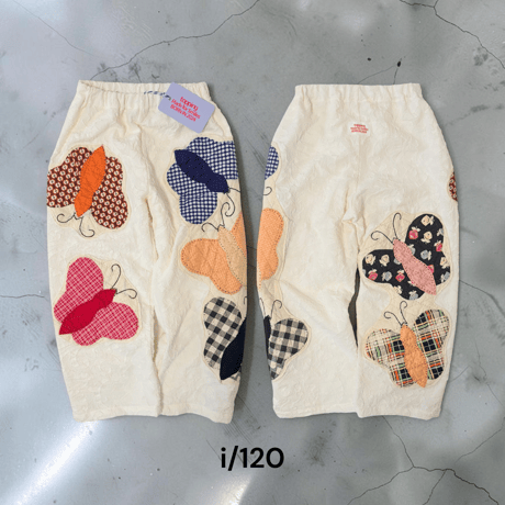 Vintage quilt appliqué pants