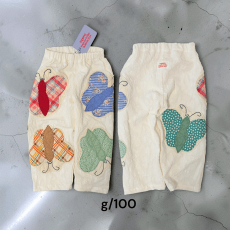 Vintage quilt appliqué pants