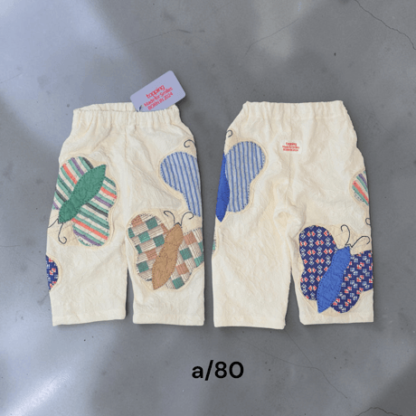 Vintage quilt appliqué pants