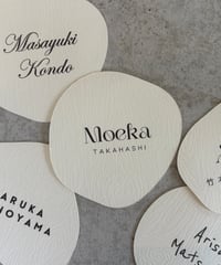 12月中旬以降のご結婚式よりご注文承ります Wood Nuance Place Card - 木目ニュアンス席札 -