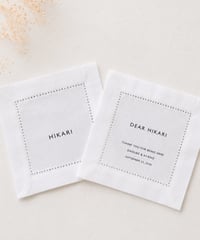 Linen Name Napkin -リネンナプキン席札- ※type-B