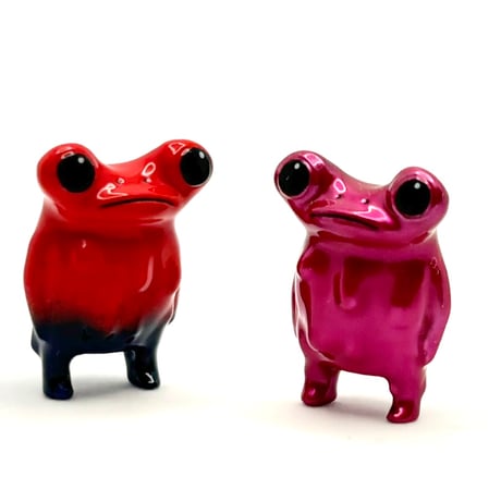 [期間＆個数限定] STICKY FROG 2cmカールくん フィギュア イチゴヤドクガエルカラー