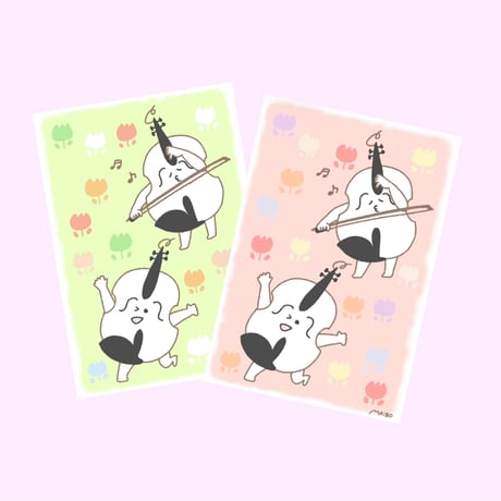 Duo 大倉冨 ポストカード みどり,桜(2枚セット)