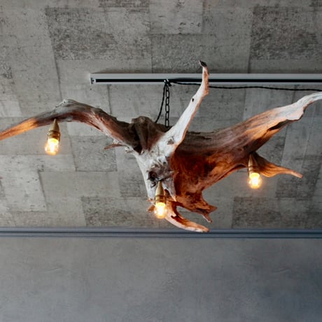 3bulbs Driftwood chandelier