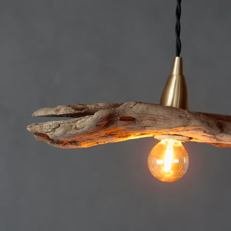 mini driftwood pendant light