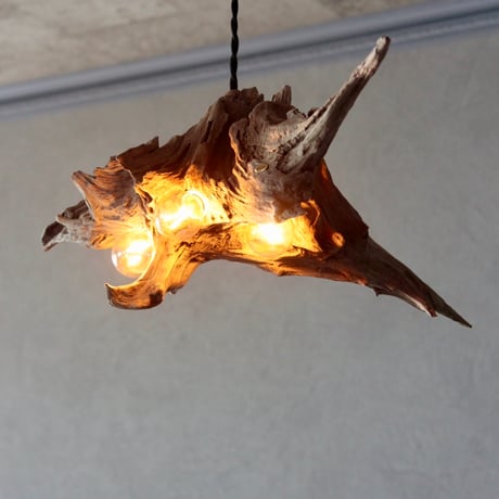 3bulbs Driftwood shade pendant light