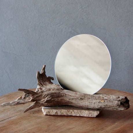 Driftwood stand mirror#3