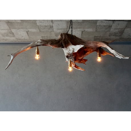 3bulbs Driftwood chandelier