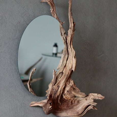 Driftwood hanging mirror#2