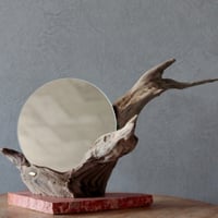 Driftwood stand mirror#2