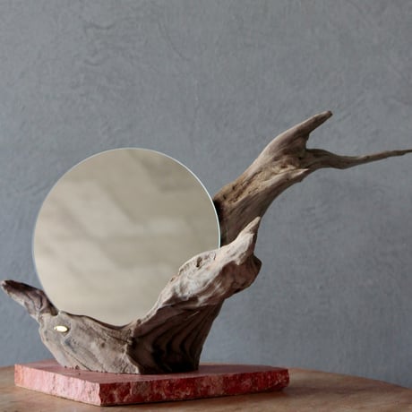 Driftwood stand mirror#2
