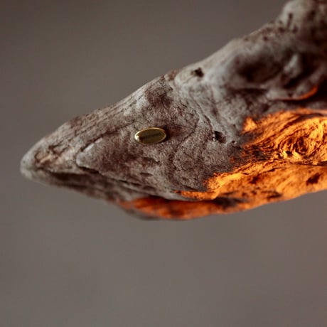 Driftwood shade pendant light