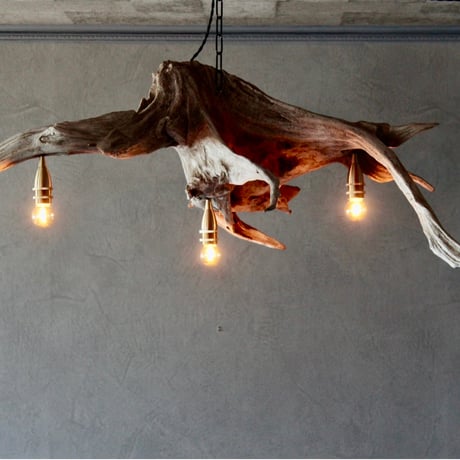 3bulbs Driftwood chandelier