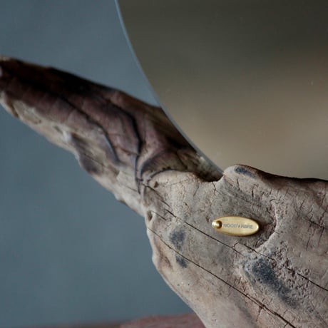 Driftwood stand mirror#2