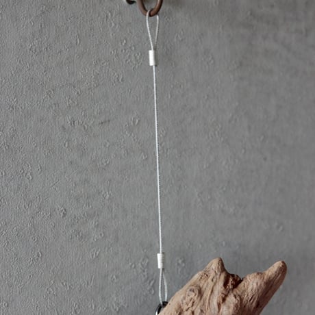 Driftwood hanging mirror