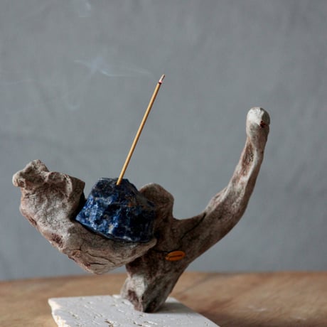 Driftwood incense holder#1