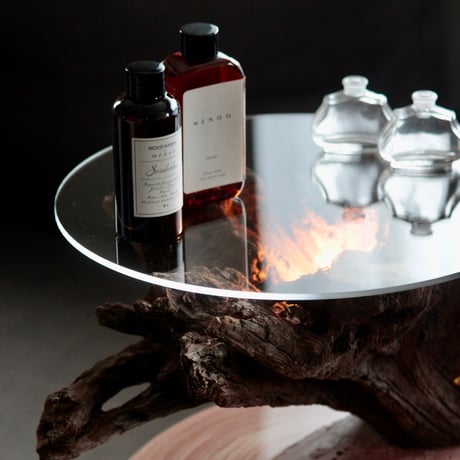 Driftwood display table light