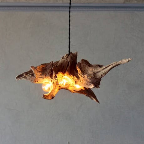 3bulbs Driftwood shade pendant light